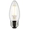 Satco 4 Watt B11 LED Lamp, Clear, Medium Base, 90 CRI, 2700K, 120 Volts, 3PK S21368 - alternate 2